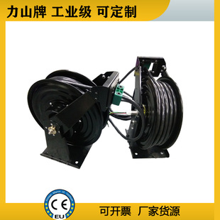 弹簧防爆电缆卷筒 自动伸缩卷线盘10米工业充电桩不锈钢滑环卷盘