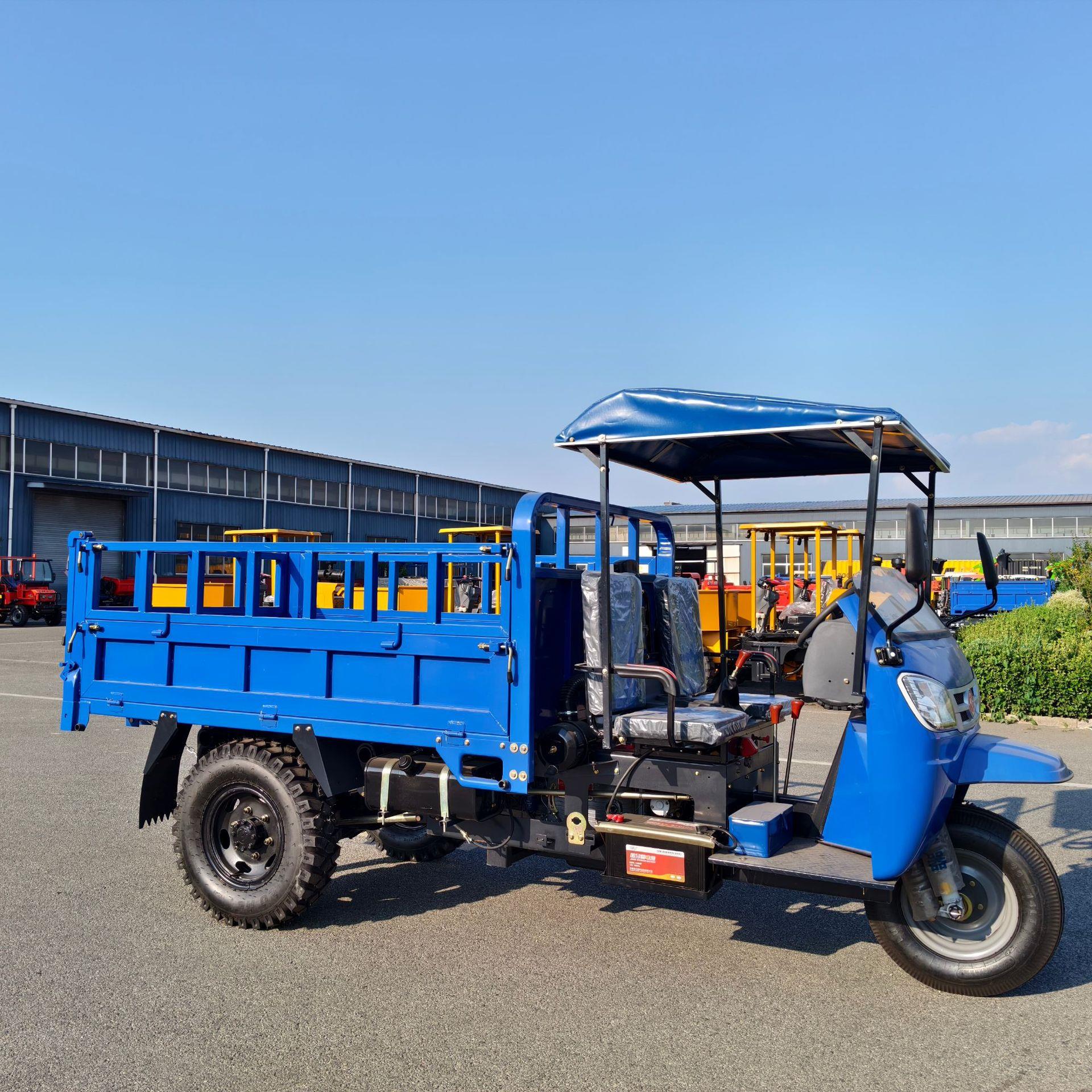 厂家直供外贸农用三轮翻斗车 缸柴油机适配非洲泥泞山路货运车