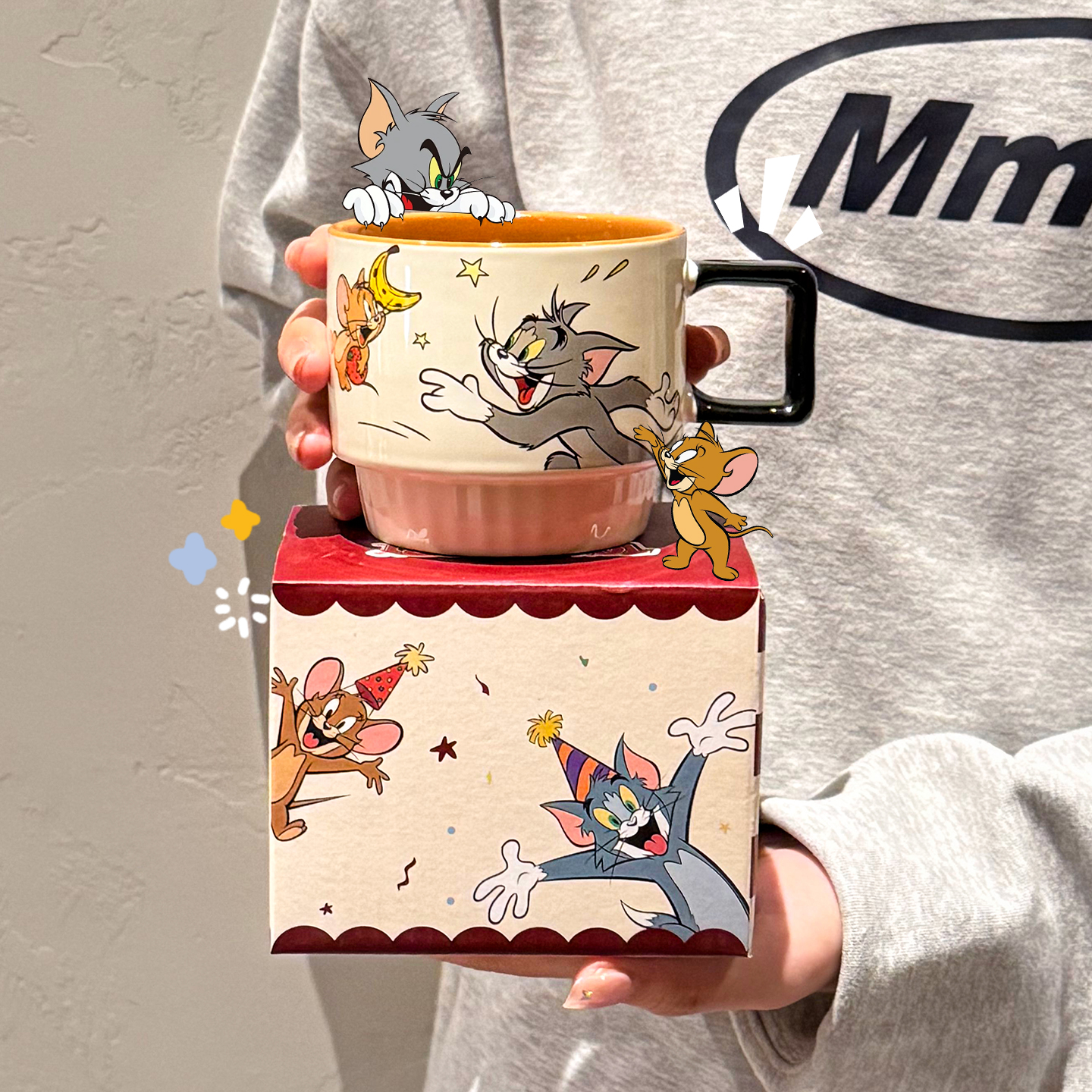 猫和老鼠陶瓷马克杯高颜值水杯
