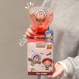 巴斯光年啤酒杯大容量玻璃酒杯个人专用玻璃杯果汁杯高颜值杯子