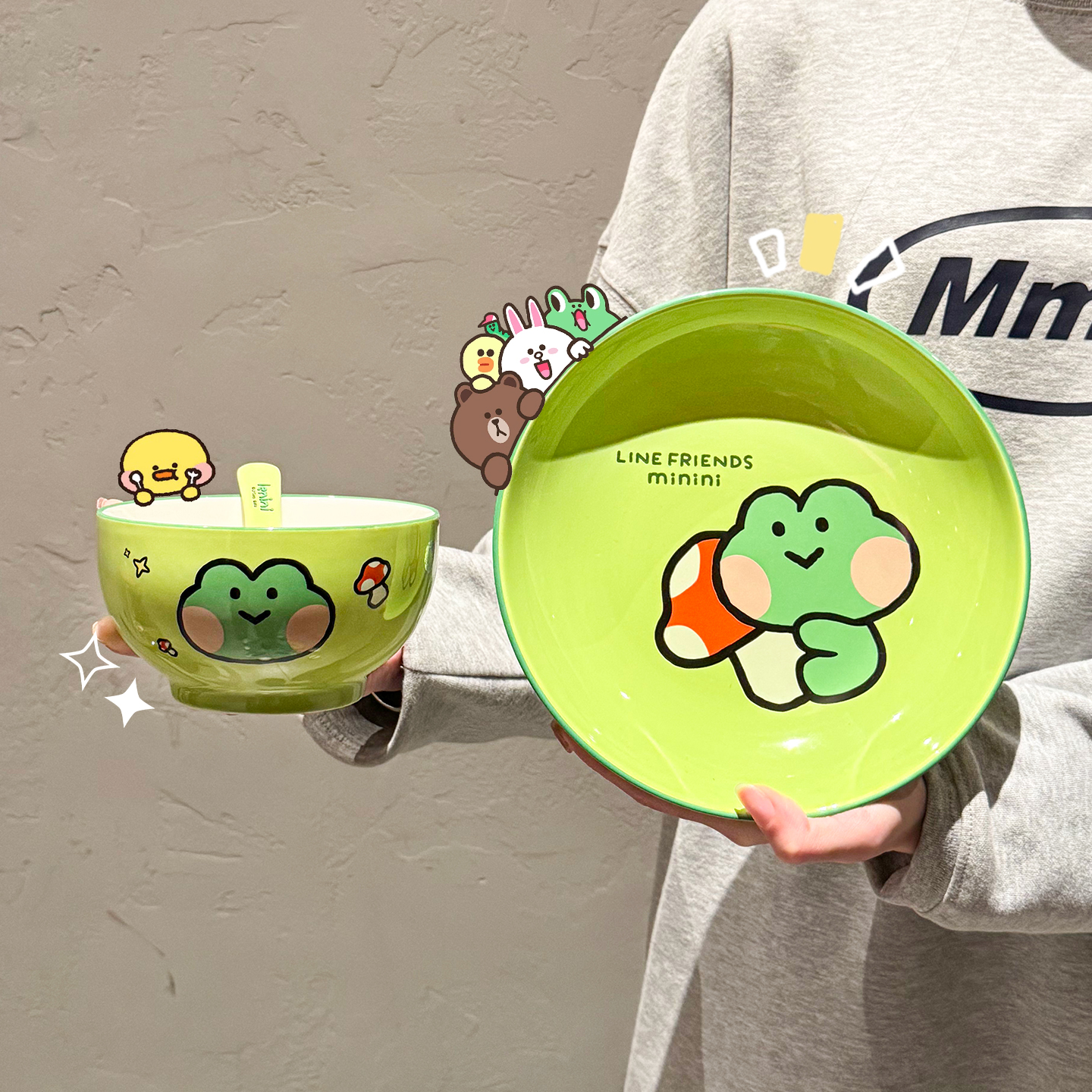 minini联名陶瓷餐具一人食饭碗