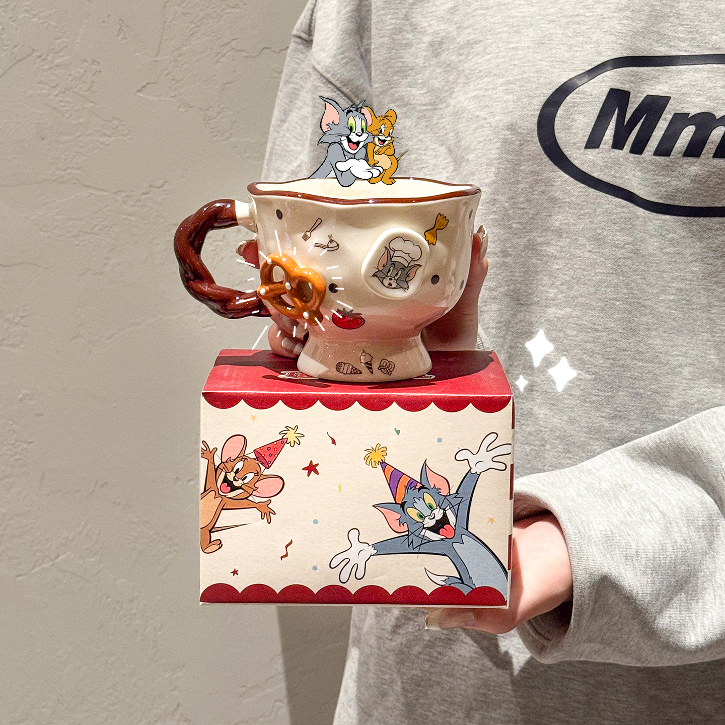 正版猫和老鼠马克杯陶瓷高脚杯