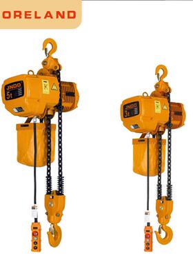 chan hos环链i电动葫芦 链条式固定t款吊机提升机1T2T3吨i1T*3M葫
