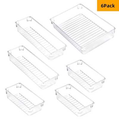 Kitchen Organizers 办公桌抽屉收纳托盘 筷子刀叉分隔小筐整理盒