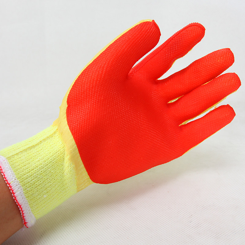 新款翘拇指胶片耐磨手套胶皮乳胶尼龙防滑搬砖贴片工地劳保手套男,居家日用,防护手套,淘宝优惠券,粉丝福利购,淘宝优惠卷