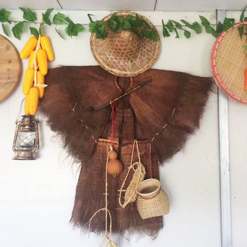 老式蓑衣斗笠古风农家乐装饰加厚防雨披肩梭衣棕衣可穿古代雨衣,特色手工艺,其他特色工艺品,淘宝优惠券,粉丝福利购,淘宝优惠卷