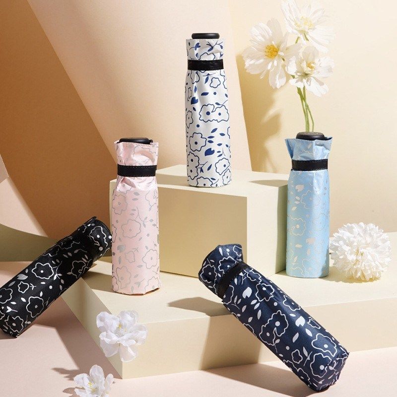 超轻防晒防紫外线太阳伞女晴雨两用遮阳伞小巧便携五折迷你拇指伞,居家日用,伞,淘宝优惠券,粉丝福利购,淘宝优惠卷