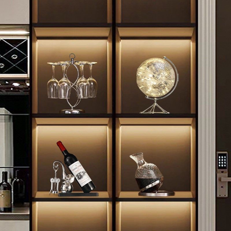 现代轻奢高档家居客厅电视柜酒柜红酒架杯架餐边柜组合装饰品摆件,收纳整理,红酒架,淘宝优惠券,粉丝福利购,淘宝优惠卷