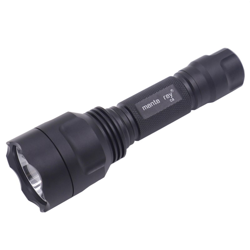 18650铜座LED强光手电筒C8铝合金外壳套件配件DIY维修组装铝光杯