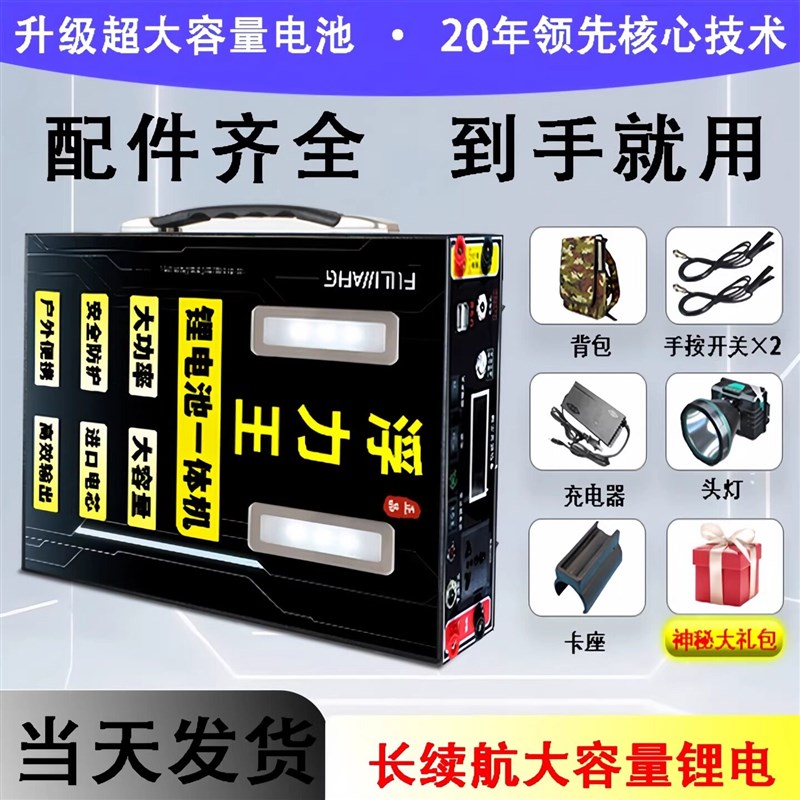 新款199V锂电池多功能大功率一体机逆变升压器200V全套