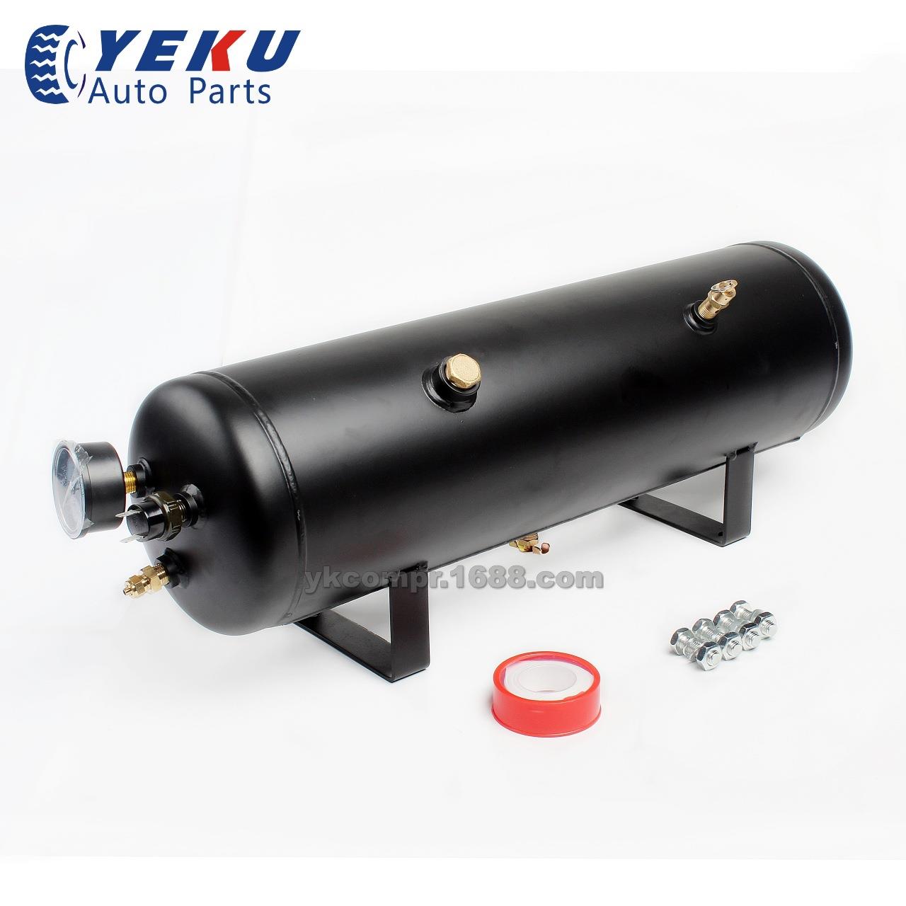 汽车改装储气罐黑色3gal气桶车载充气泵移动储气罐厂家直销