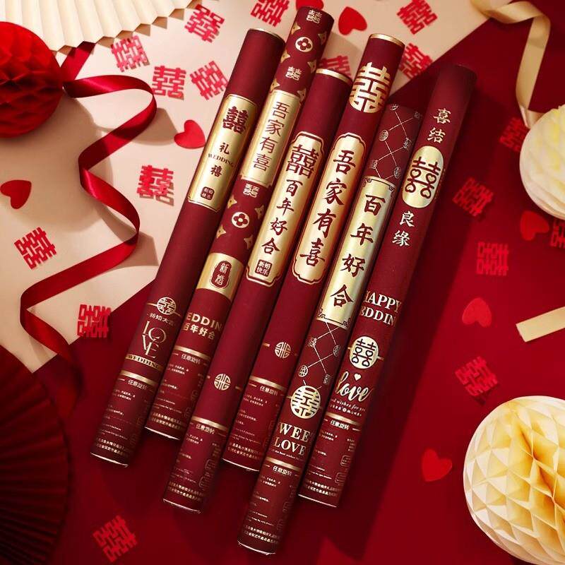 礼花筒结婚专用礼炮手持彩带婚礼喷花筒彩炮婚庆用品大全2025新婚