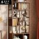 木匠宫艺2023新款 玄关柜酒架客厅屏风隔断柜双面博古架新中式 置物