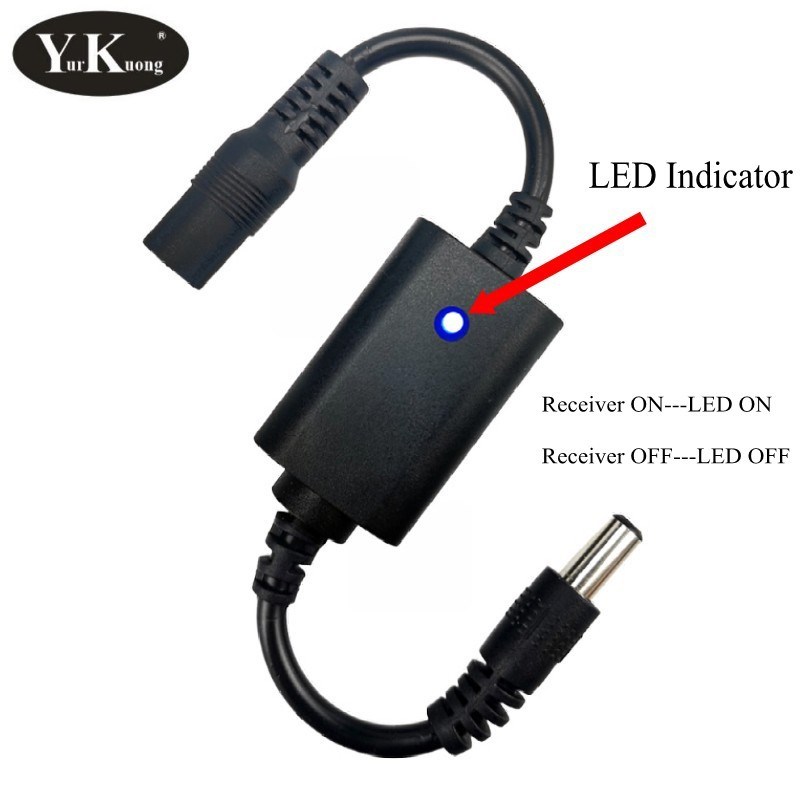 彩灯灯带微型台灯遥控开关3.7V4.A2V5V6V9V12V公头母头直插433