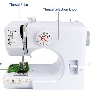 杭啸小型家用平缝机738家用平缝机可做1S2种线迹 平缝机