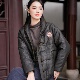 缎面透彩龟纹 棉服冬 细羊毛内胆 纯手工刺绣 26MM香云纱 驼绒