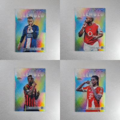 Topps 2026 Chrome 内马尔 亨利 奥利塞 巴洛特利 噤声 球星卡
