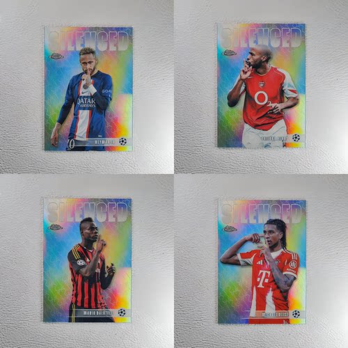 Topps 2026 Chrome 内马尔 亨利 奥利塞 巴洛特利 噤声 球星卡