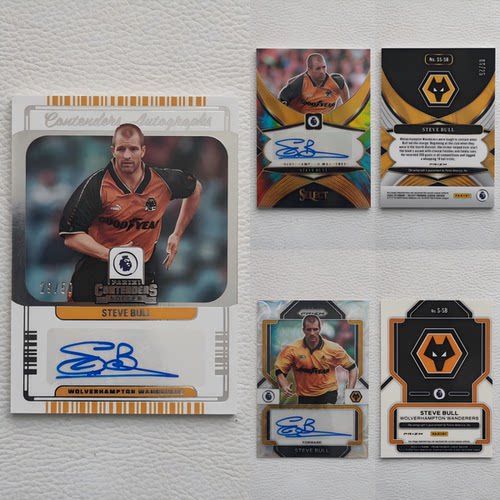 Panini 狼队 史蒂夫 布尔 Steve Bull 传奇 亲签 签字 签名 礼物