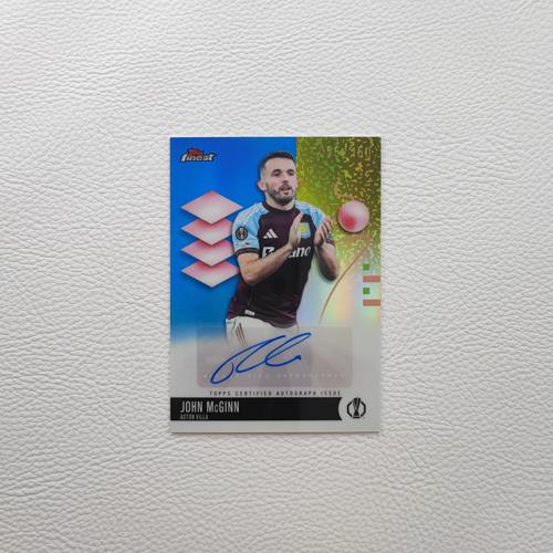 Topps Finest 阿斯顿维拉 麦金 亲签 签名 签字 球星卡 周边 礼物