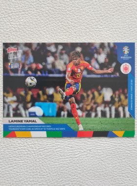 Topps Now 西班牙 巴塞罗那 欧洲杯 亚马尔 新秀ND 时刻 球星卡