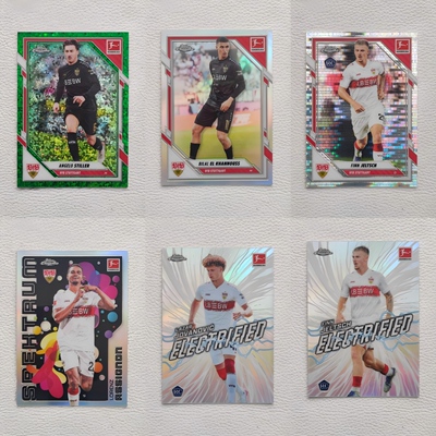 Topps 德甲Chrome 斯图加特 施蒂勒 耶尔奇 哈努斯 新秀 球星卡