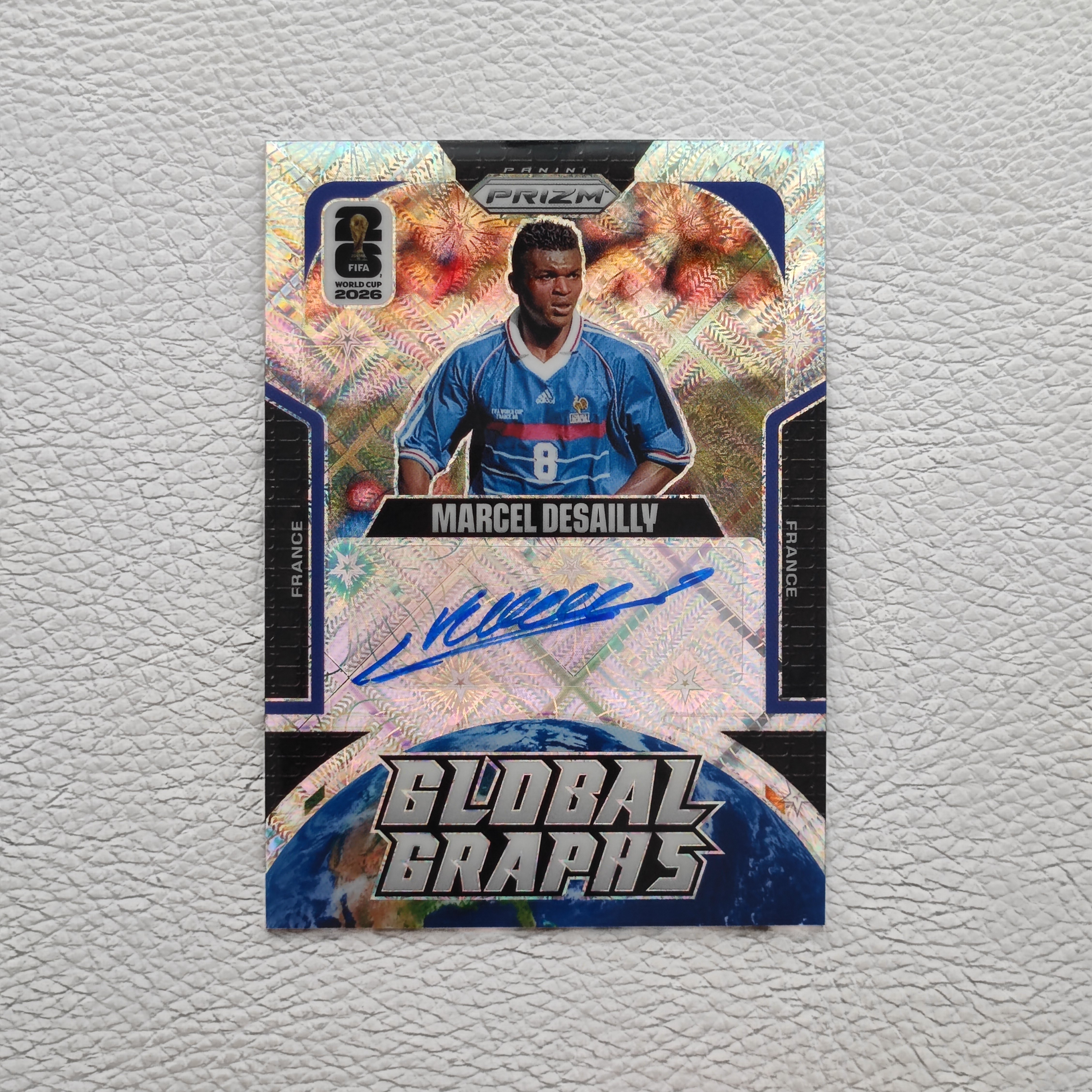 Panini 2026 世界杯 Prizm 法国 德塞利 亲签 签字 签名 球星卡