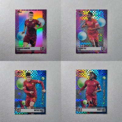 Topps Finest 罗马 苏莱 科内 曼奇尼 瓦斯 新秀RC 球星卡