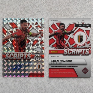 Panini Mosaic 比利时 切尔西 阿扎尔 HAZARD 亲签 签名 球星卡