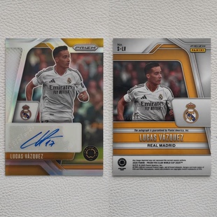 Panini Prizm 世俱杯元年 皇家马德里 巴斯克斯 亲签 签名 球星卡