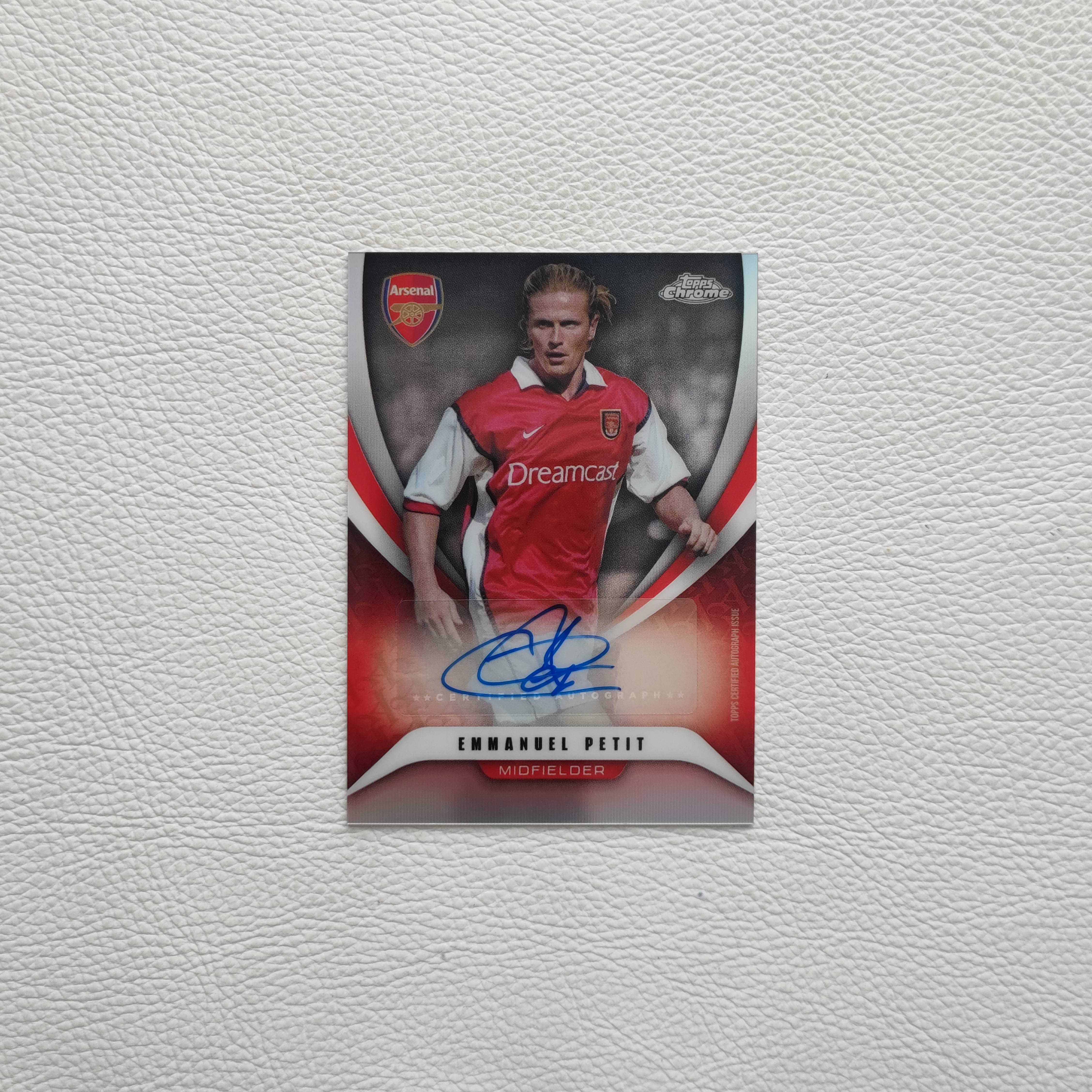 Topps Chrome Arsenal 元年 佩蒂特 亲签 签名 球星卡 周边 礼物