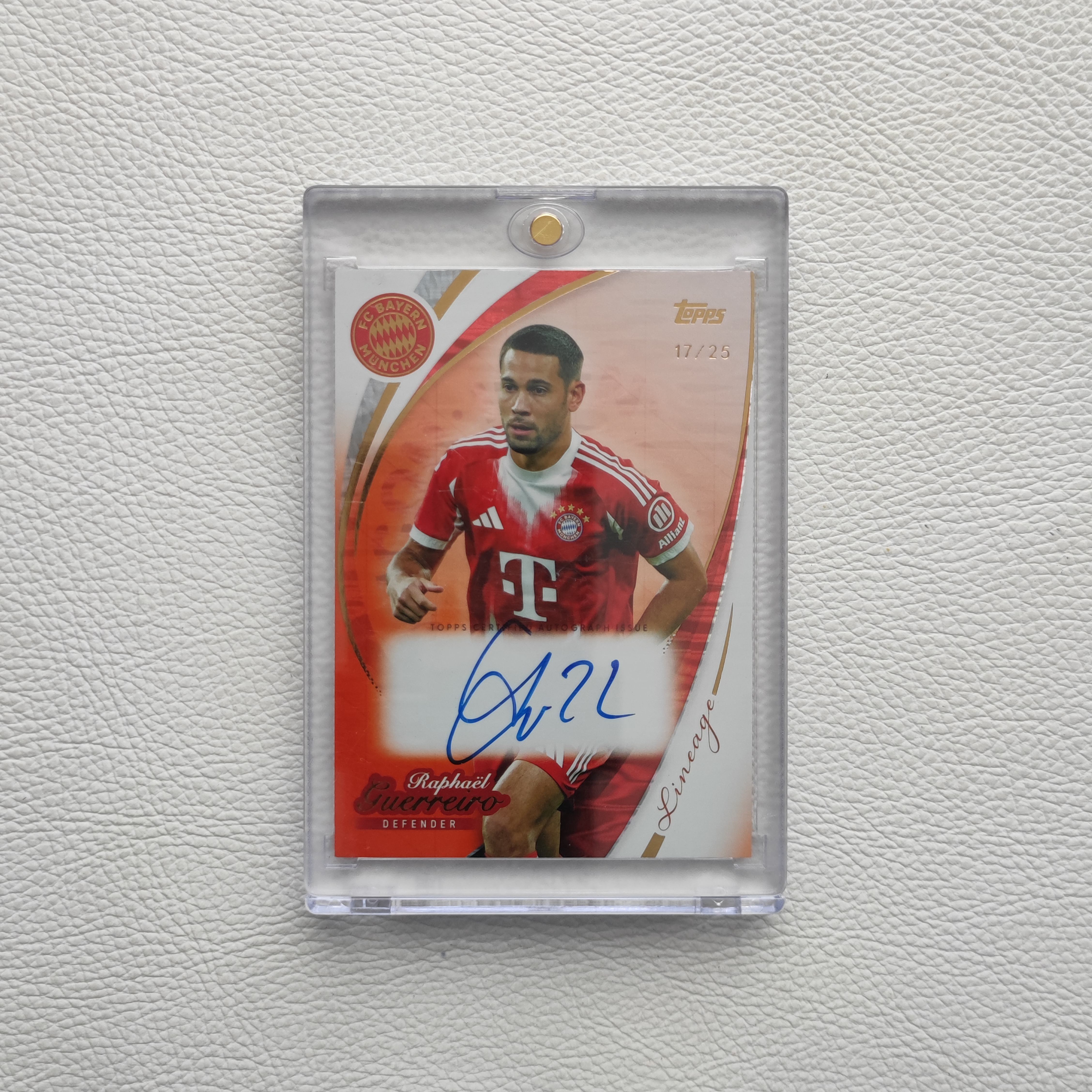 Topps 血统 拜仁慕尼黑 格雷罗 亲签 签名 签字 球星卡 周边 礼物