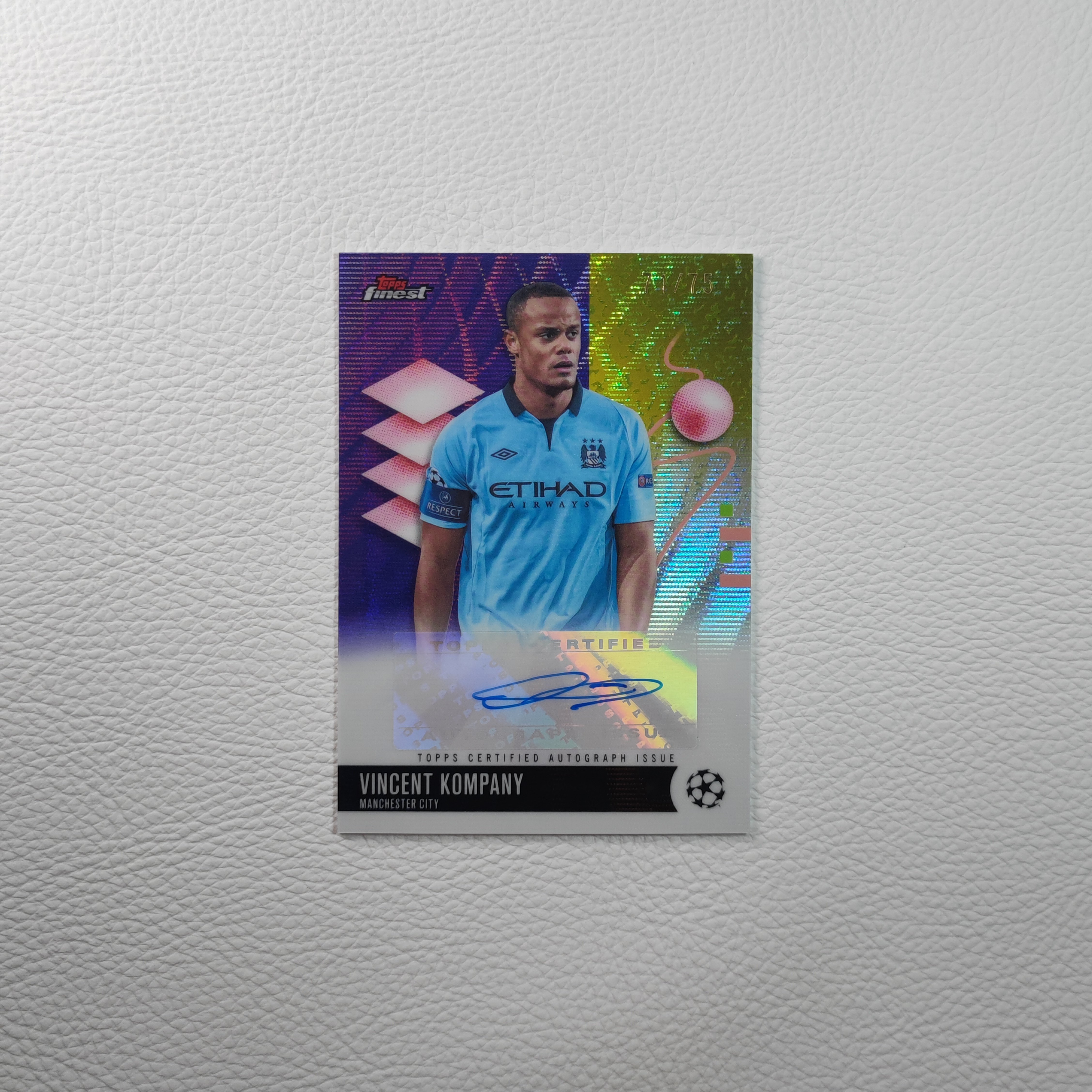 Topps Finest 曼城 拜仁慕尼黑 孔帕尼 亲签 签字 球星卡周边礼物