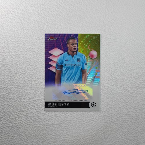 Topps Finest 曼城 拜仁慕尼黑 孔帕尼 亲签 签字 球星卡周边礼物