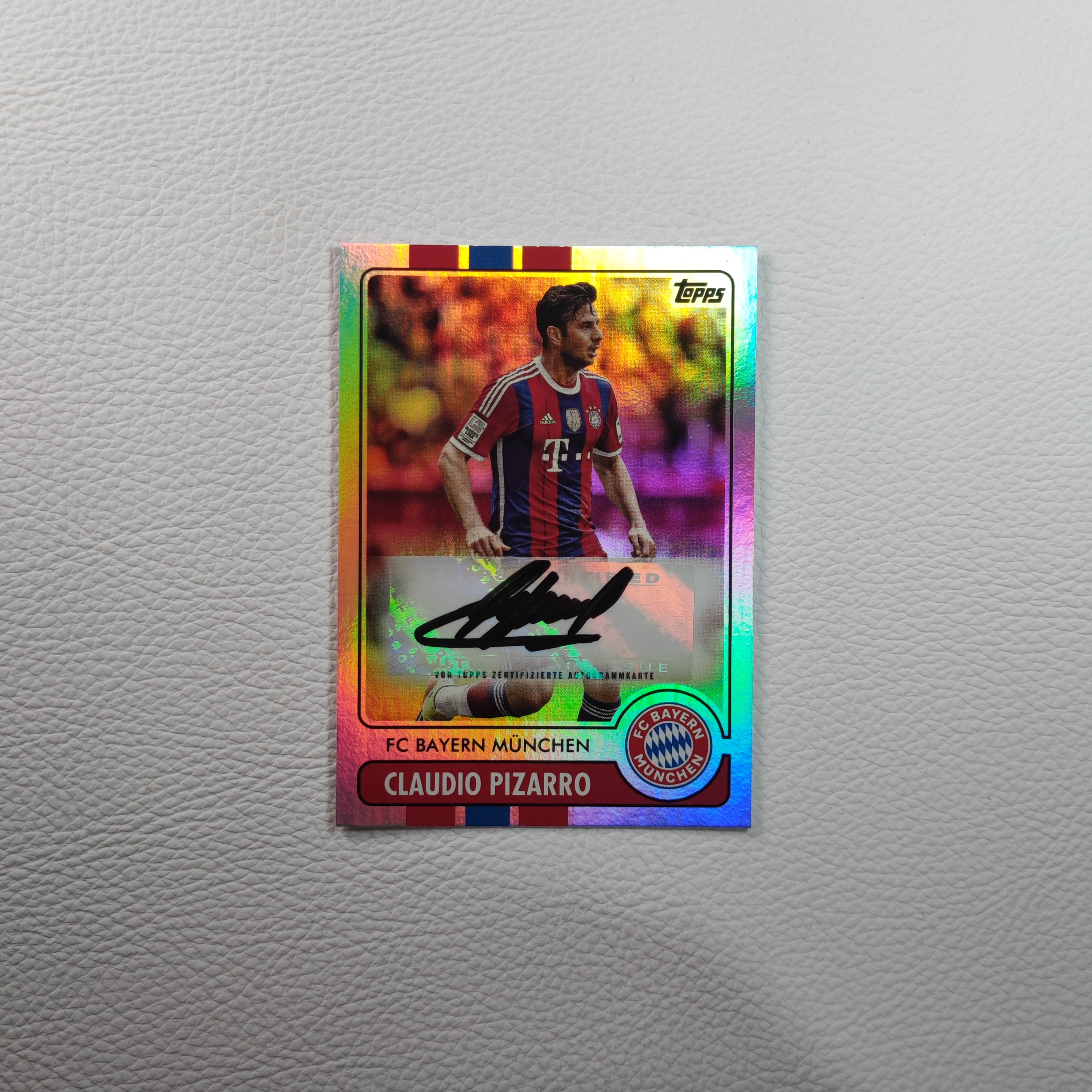 Topps 拜仁慕尼黑 皮萨罗 亲签 签名 签字 球星卡 周边礼物