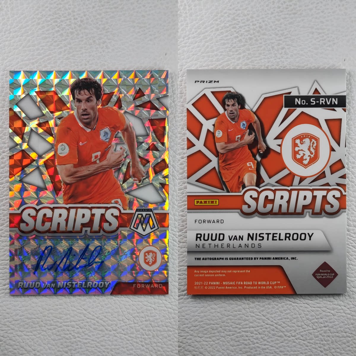 Panini 2022世界杯MSK 绝版 荷兰 范尼斯特鲁伊 亲签 签字 球星卡