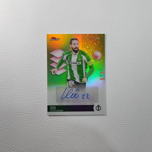Topps Finest 皇家贝蒂斯 伊斯科 亲签 签字签名 球星卡 周边礼物