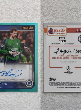 Topps Melrin 切尔西 切赫 Cech 亲签 签名 签字 球星卡 周边礼物