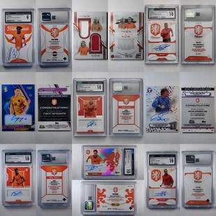 斯塔姆 PANINI 簽名球衣球星卡禮物 古利特 范戴克 TOPPS 荷蘭