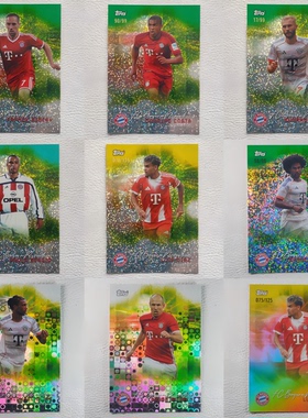 2025 Topps Team 拜仁慕尼黑 罗本 里贝里 追逐 限量折射 球星卡