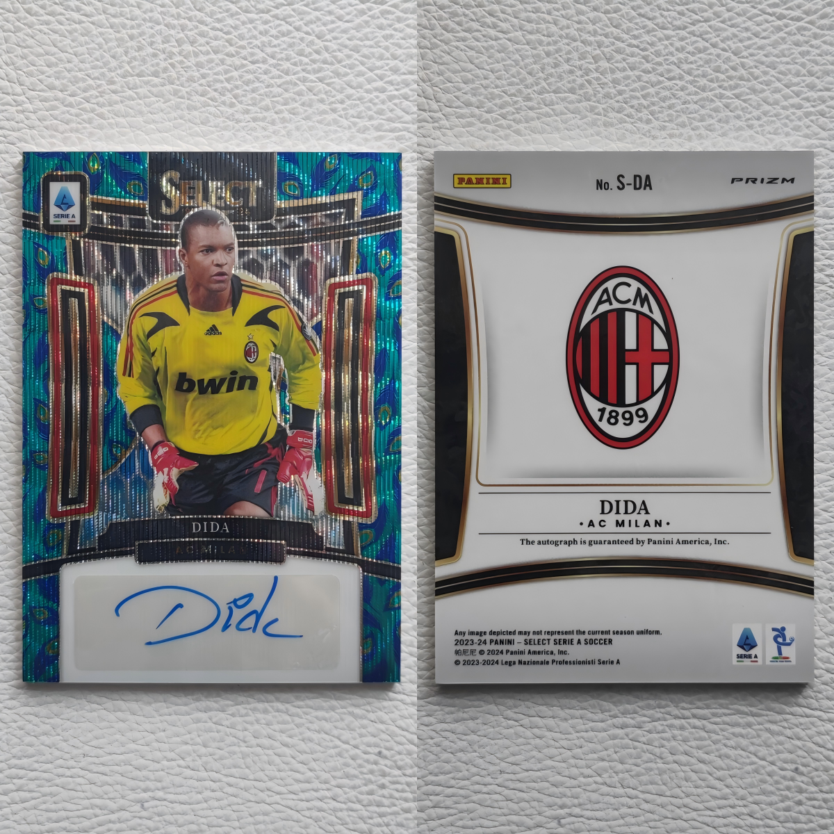 Panini Select AC米兰 迪达 亲签 签名 签字 球星卡 周边 礼物