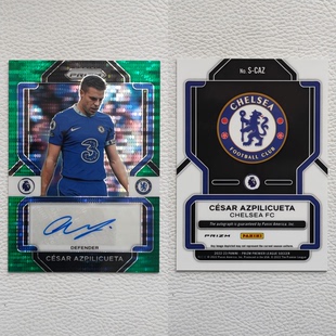 Panini Prizm 切尔西 阿斯皮利奎塔 亲签 签字 签名 球星卡 礼物