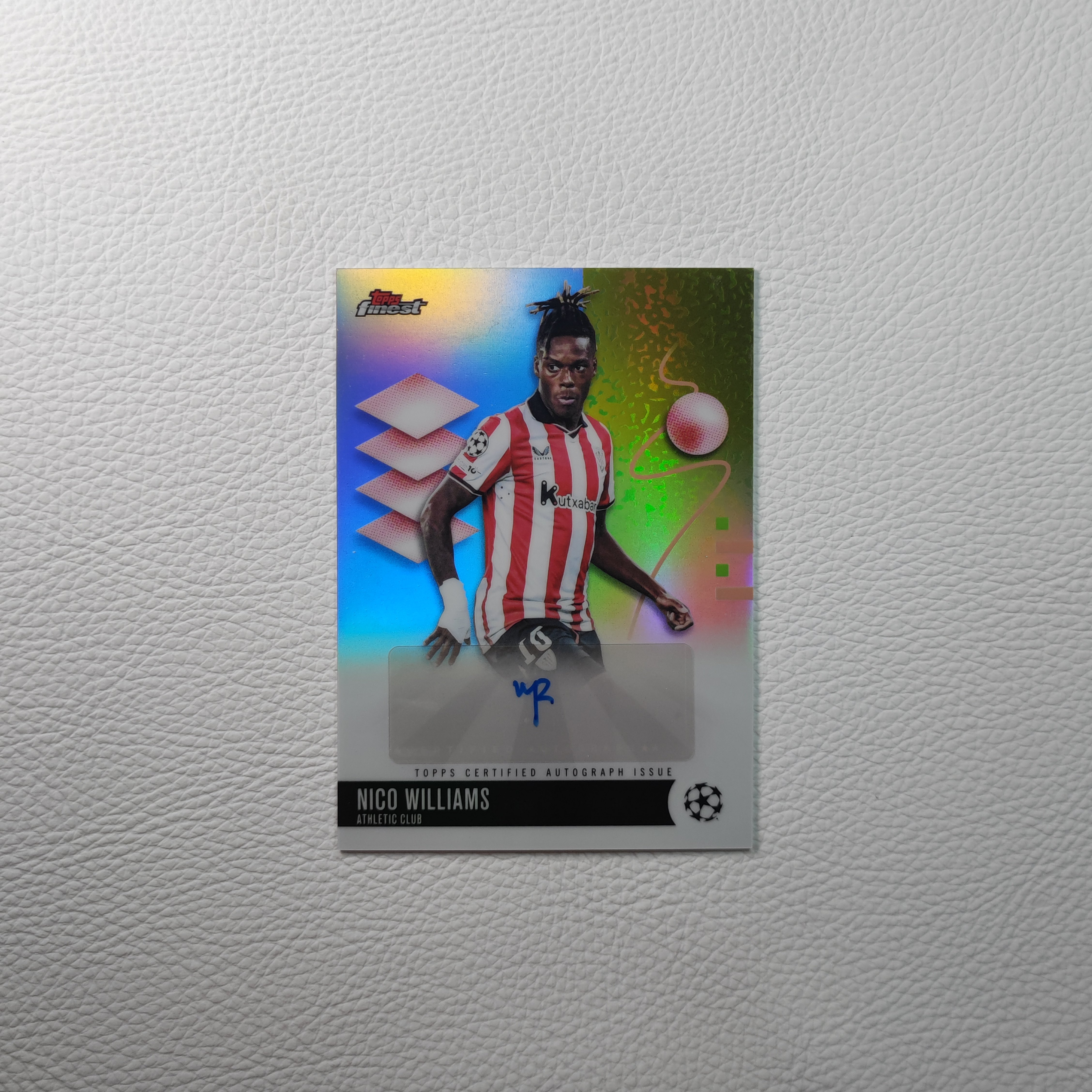 Topps Finest 毕尔巴鄂竞技 尼科 威廉姆斯 亲签 签字 球星卡礼物