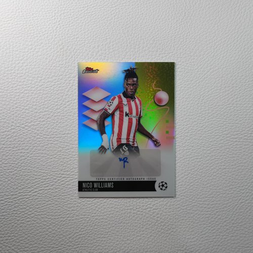 Topps Finest 毕尔巴鄂竞技 尼科 威廉姆斯 亲签 签字 球星卡礼物