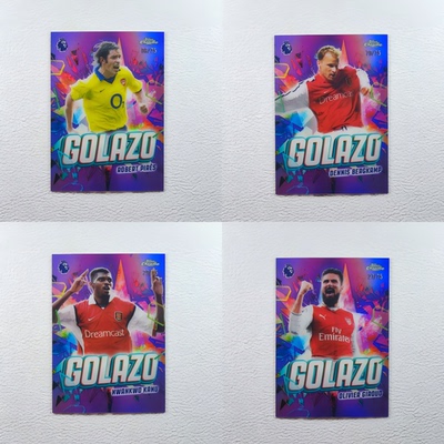 Topps Chrome 英超 Arsenal 博格坎普 皮雷斯 吉鲁 球星卡 周边