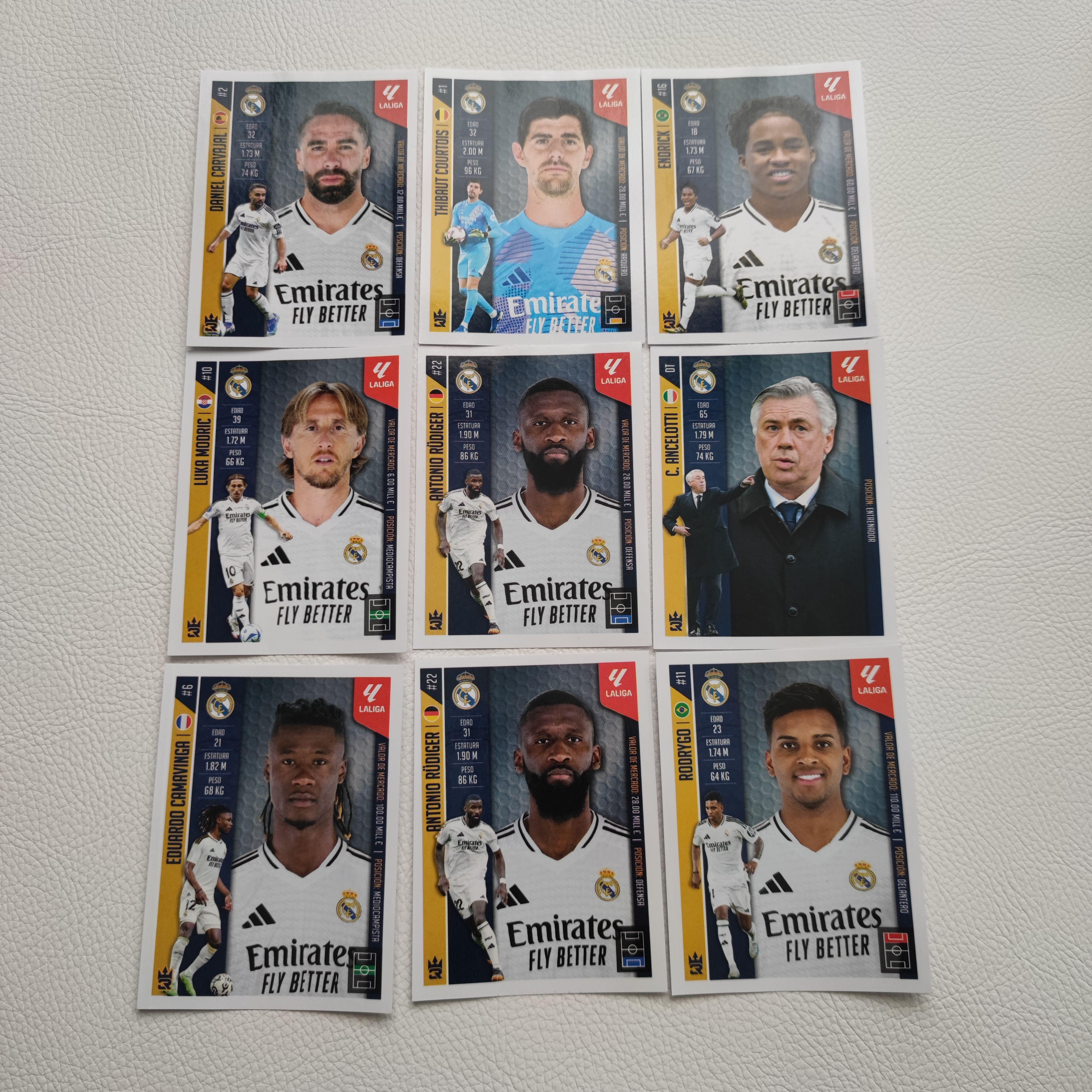 2024 3R REYES 皇家马德里 安切洛蒂 莫德里奇等人 贴纸 球星卡