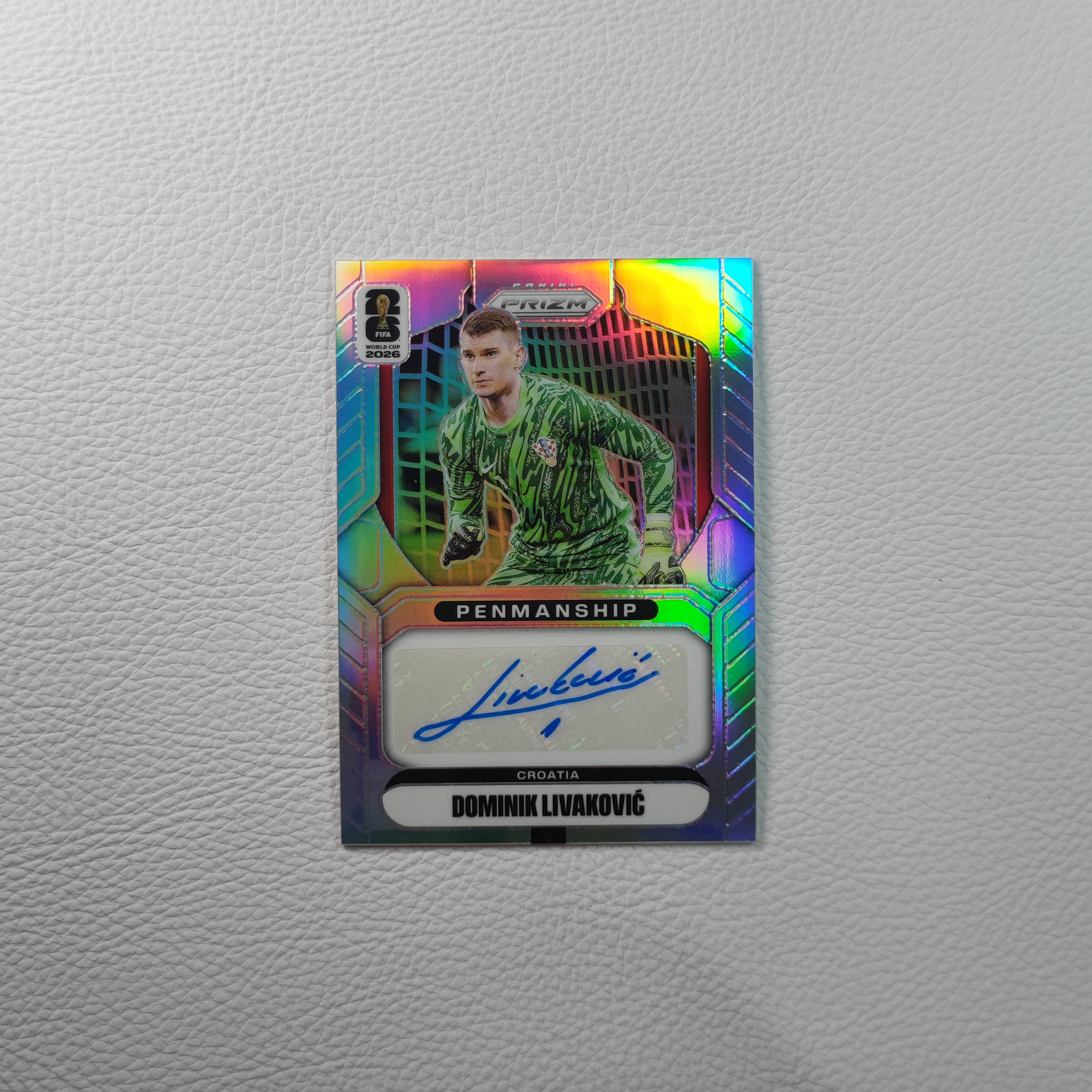 2026 Panini Prizm 世界杯 克罗地亚 利瓦科维奇 签字 球星卡礼物