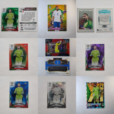 PANINI TOPPS 意大利国家队 多纳鲁马 带编限量球星卡周边礼物