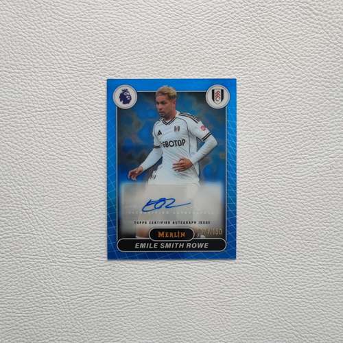 Topps Merlin英超回归元年 富勒姆 史密斯 罗 亲签 签名 球星卡
