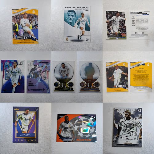 PANINI TOPPS 皇家马德里 C罗 大罗 贝尔 限量带编球星卡周边礼物